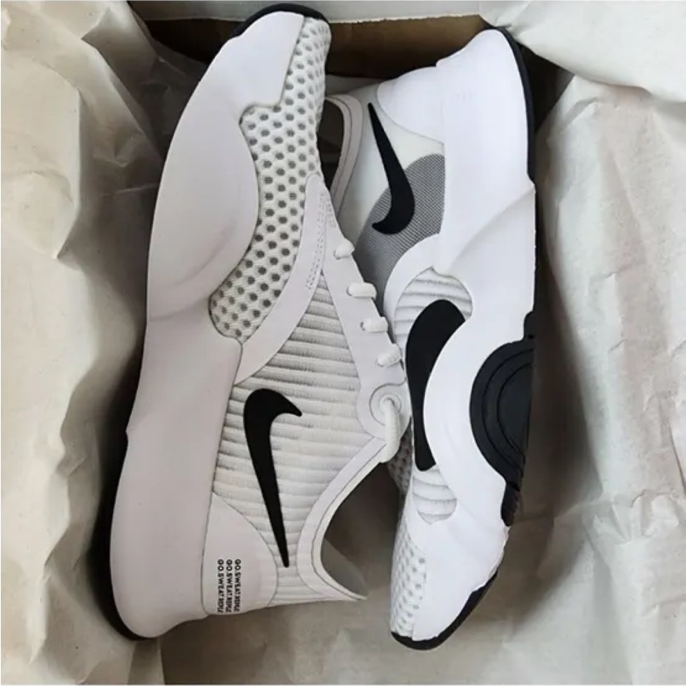 Nike SuperRep Go Women's Training Gym Shoes White Black CJ0860 100 Size 6